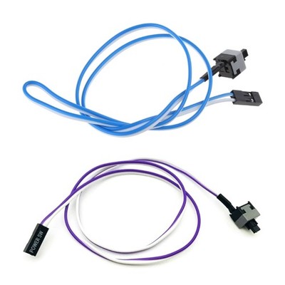 Computer PC for Case Power Button SW Switch Power Cord Cable Re-start Switch Cab
