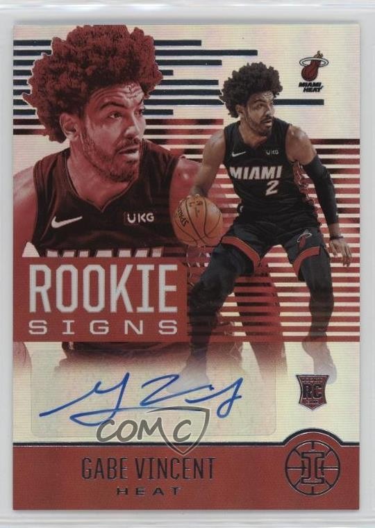 2020-21 Panini Illusions Rookie Signs Gabe Vincent #RS-GVC Auto 0rz7