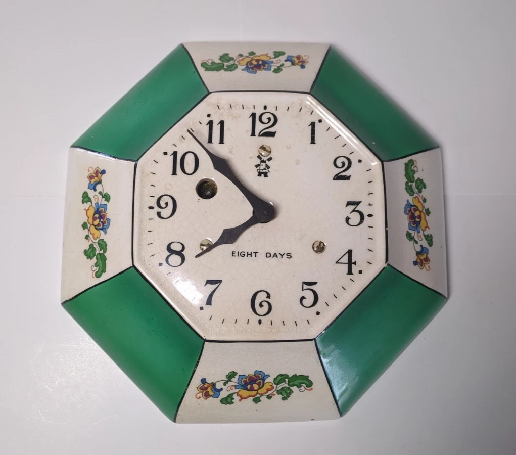 Eight Day Clock In Collectible Wall Clocks 1930-1969 for sale | eBay