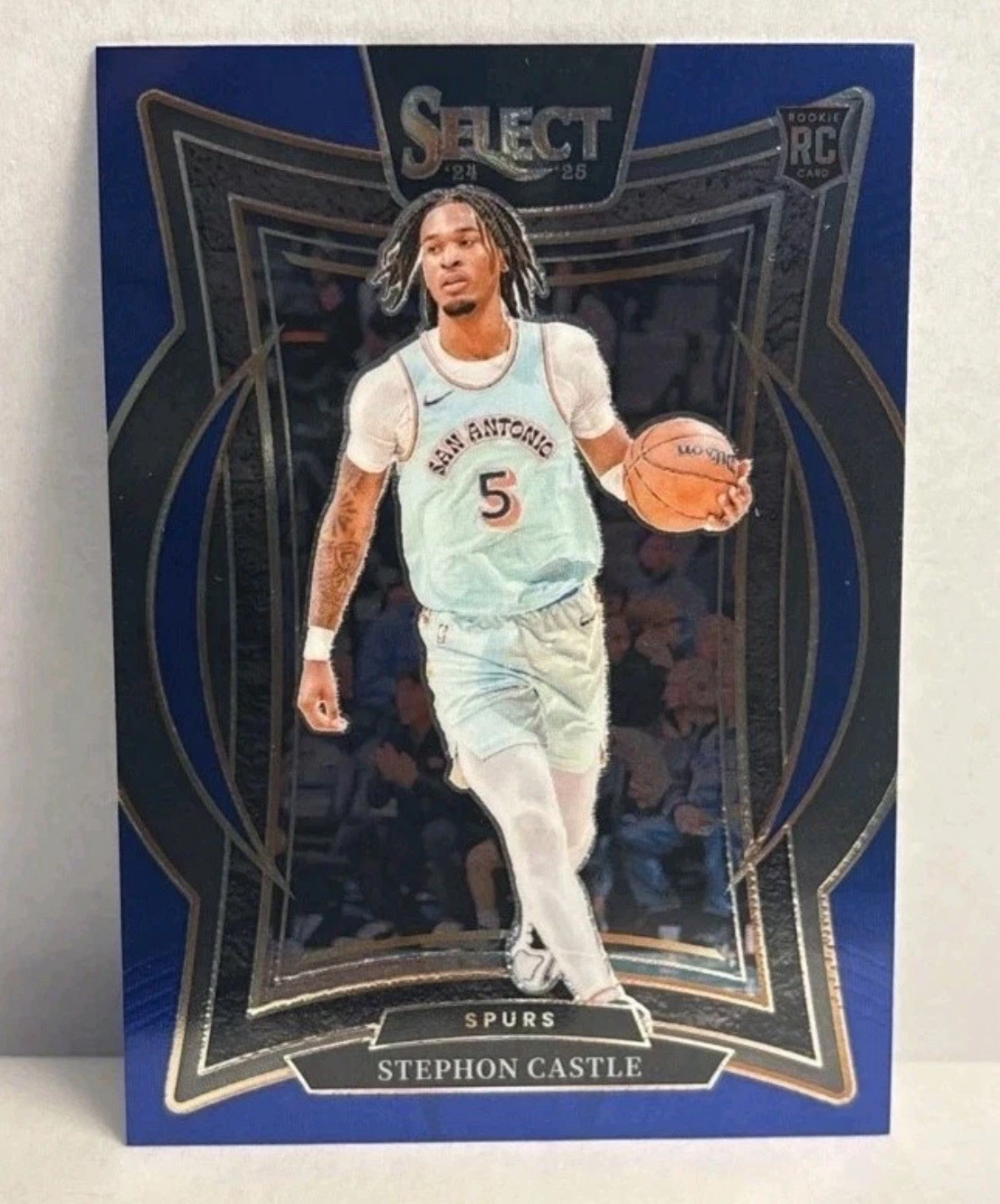 2024-25 Panini Select - Concourse Stephon Castle #72 Blue Prizm (RC)