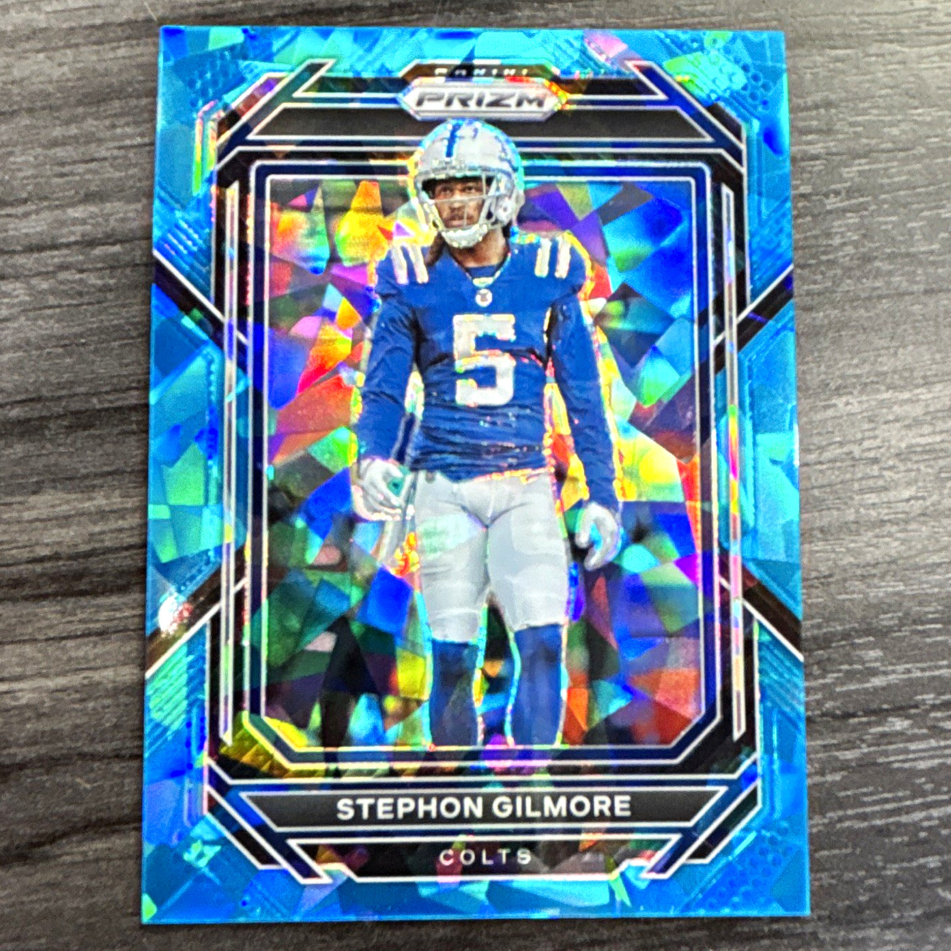 Panini 2022 Prizm Football Stephon Gilmore Blue Prizm #128 /99 Colts