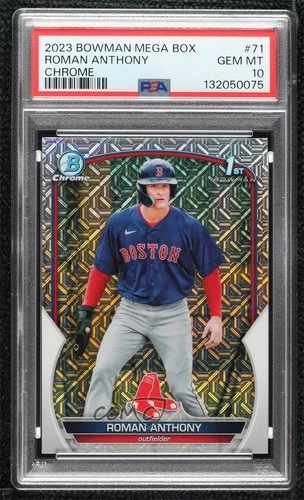 2023 Bowman Chrome Prospects Mega Box Mojo Refractor Roman Anthony PSA 10 07i7
