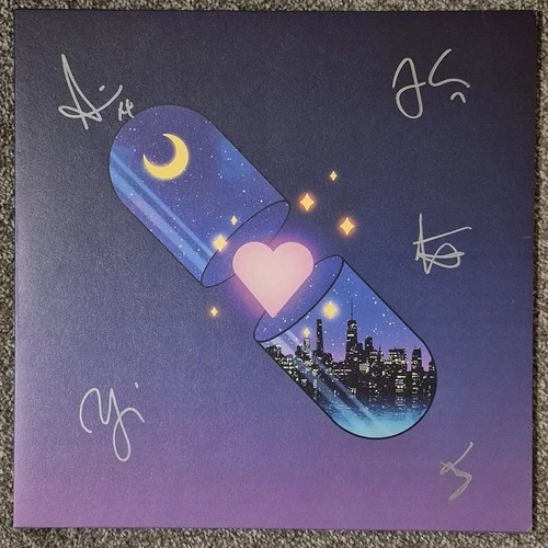 The Vaccines Back In Love City LP Fully Signed Front Cover NM-NM