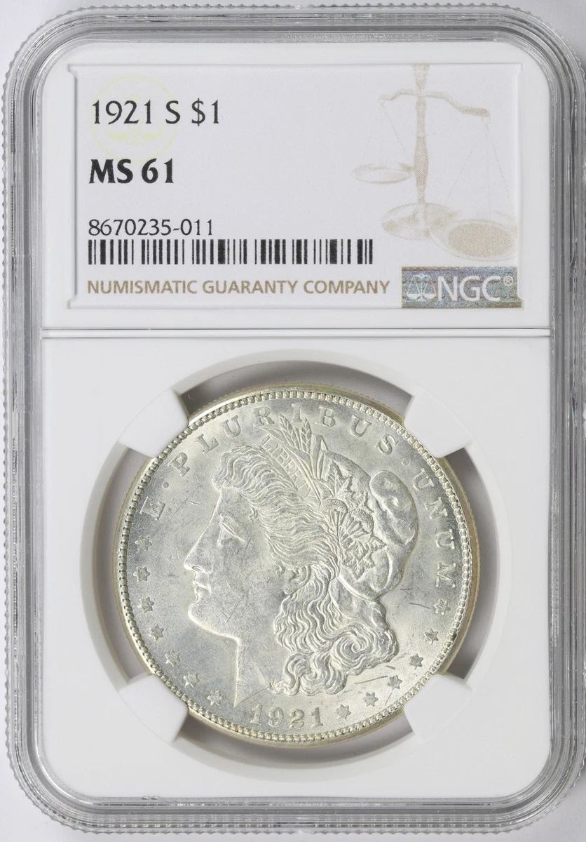 MS 61 Graded 1921 Year Morgan US Dollars (1878-1921) for sale | eBay