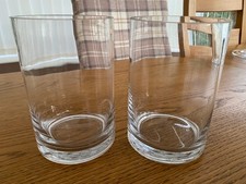 Pair of Oasis 15cm x 10cm Clear Glass Cylinder Vases, Weddings, Events, Florist