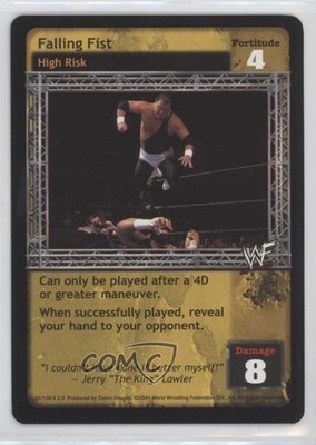 2001 WWE Raw Deal Trading Card Game Expansion 2: Fully Loaded Falling Fist 0o05