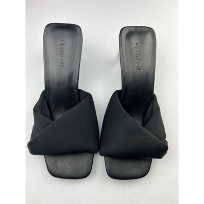 Open Edit Nordstrom Black Cleo Sandal Womens 5M New Without Box