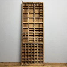 Vintage Wooden Printers Tray - Rustic Wooden Salvage - Wall Decor - #29