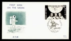DR WHO 1969 BELGIUM FDC SPACE MOON LANDING ANIV M82371