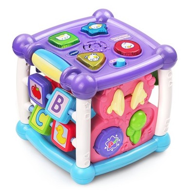 VTech Busy Learners Activity Cube, Purple Standard Packaging, 