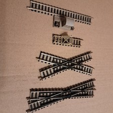 Set  Fleischmann, Spur N, 1:160, Kreuzung 30°, 15°, Puffer und Anschlussgleis