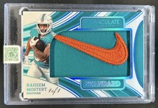 2024 Immaculate Raheem Mostert Standard Nike Patch Brand Logo #1/1 Dolphins