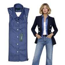 NWT Brunne Button Down Shirt DICKEY Compatible with VERONICA BEARD Blazer 00-14