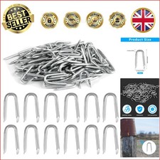 Efficient Installation with 120 Pcs Galvanized U Nails for All Fencing Needs