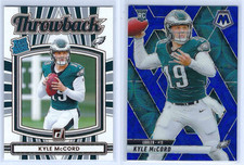 (2) Lot of 2025 KYLE MCCORD RC: Blue Scope & Throwback L412