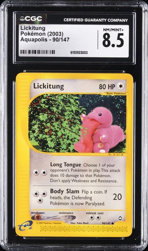 Lickitung graded CGC 8.5 for sale on eBay