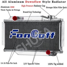 2 Row Radiator For 1964-1980 65 Triumph Spitfire 1.1l 1.2l 1.3l1.5l L4