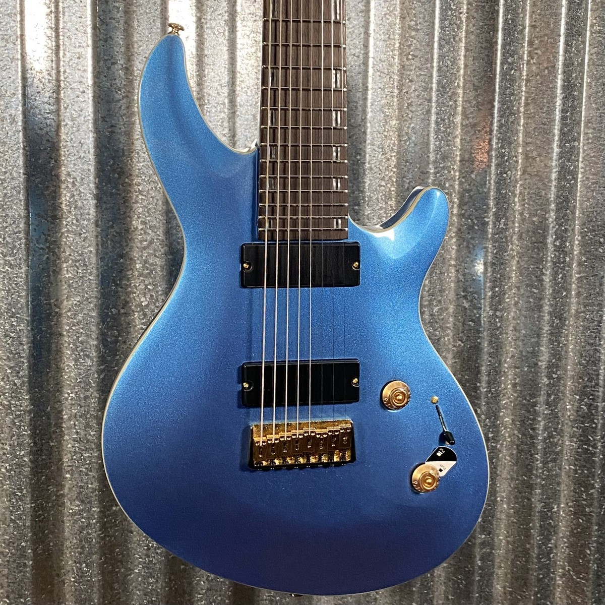 ESP LTD JR-208 Javier Reyes 8 String Pelham Blue Baritone Guitar