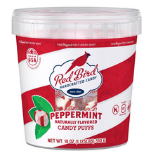 Soft Peppermint Candy, Soft Mints Individually Wrapped, 18 Oz Tub