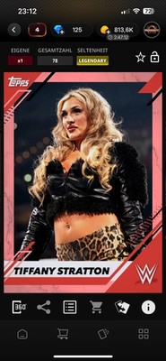 WWE Topps Digital Tiffany Stratton Legendary Card