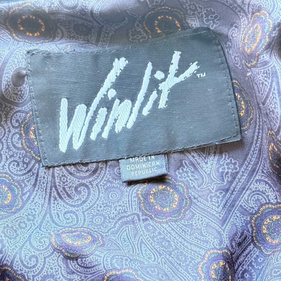 Winlit Jacket Womens M Black Leather Belted Shoulder Pads 80s/90s Vintage Style - Image 4 of 4