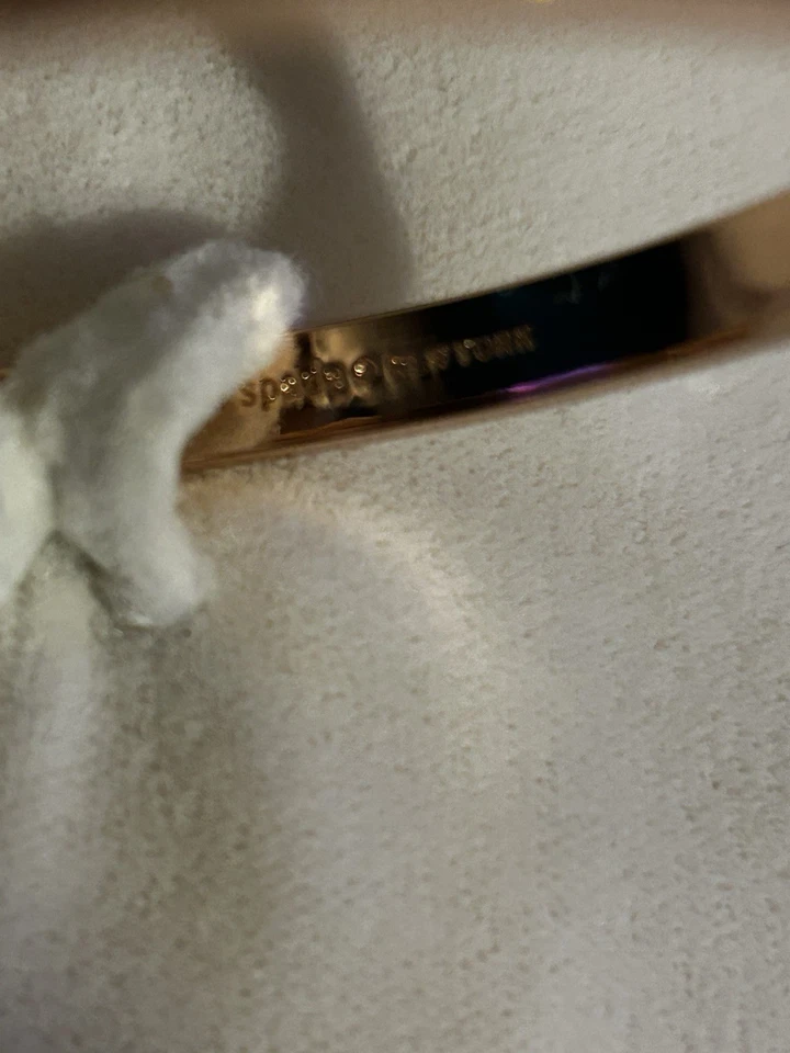 Brazalete Brazalete Kate Spade Ready Set Arco Pavé Oro Rosa Foto 3 de 4