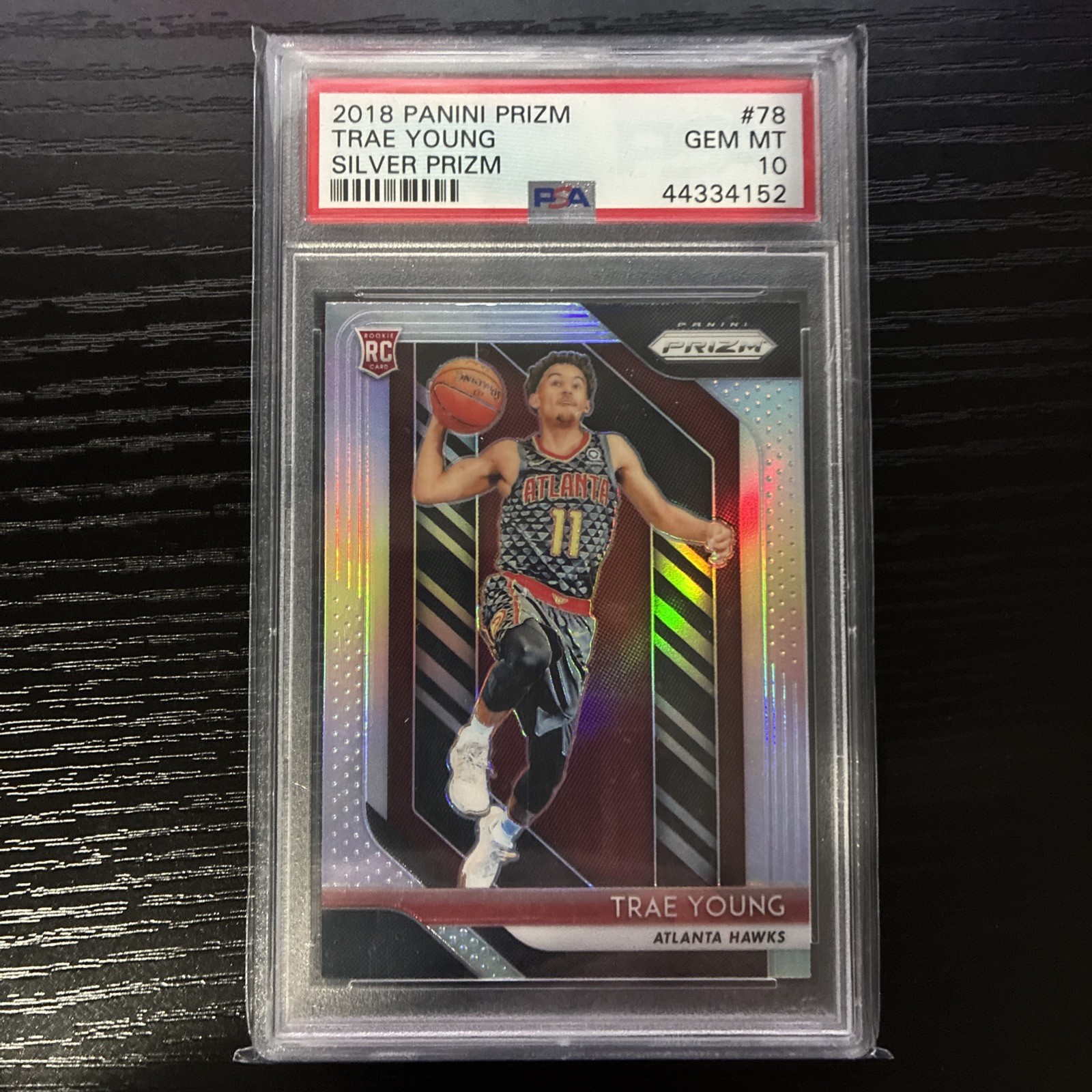 2018-19 Panini Prizm - Trae Young #78 Silver Prizm (RC) PSA 10 WIZARDS🔥🔥📈📈