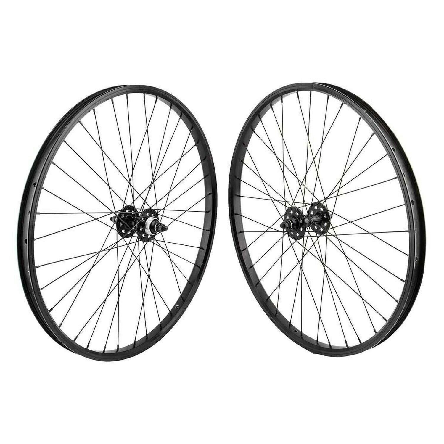 Wheel Master 26x1.75" SE Racing Wheel Set - Black, Sealed, 36H