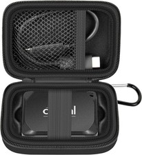 Crucial X10 X9 Pro Portable SSD Hard Drive Carrying Travel Case Black 4TB 2TB