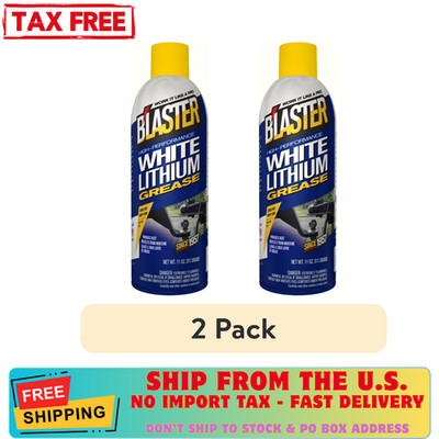 NEW 11 oz. High-Performance White Lithium Grease Spray (Pack of 2)