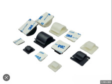 3M SELF ADHESIVE CABLE CLIPS MOUNTS WIRE CONDUIT NYLON STICKY PADS M16, M25, M33