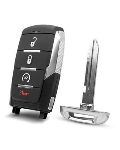 4 Buttons Smart Remote Key Fit for Dodge Ram 1500 2019 2020 2021 2022, 