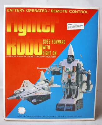 Robot Doré « Space Robot » – Années 80 – Télécommande Filair