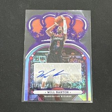 WILL BARTON 2022-23 Panini Crown Royale Crown Auto Purple /25 #CA-WLB Autograph