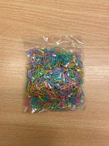 MINI HAARGUMMIBÄNDER Gummibänder Zöpfe Flechtzöpfe kleine Bänder UK - Bild 3 von 13