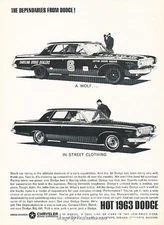 1963 Dodge 880 - Original Advertisement Print Art Car Ad J604