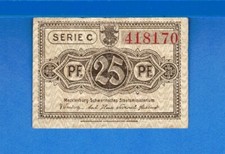 Germany Notgeld Mecklenburg 25 Pfennig 1922 Circulated Banknote