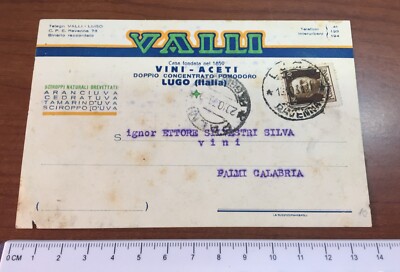 1930 Lugo, Valli di Vini e Vinegari Company, Travelled, Original
