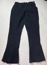 Pytchley Riding Equestrian Pants Ladies 32 x 29 Black Cotton Lycra