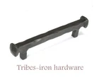 Cabinet Pull Handle Kitchen Drawer Cupboard Door Hand Forged Square Iron 96mm