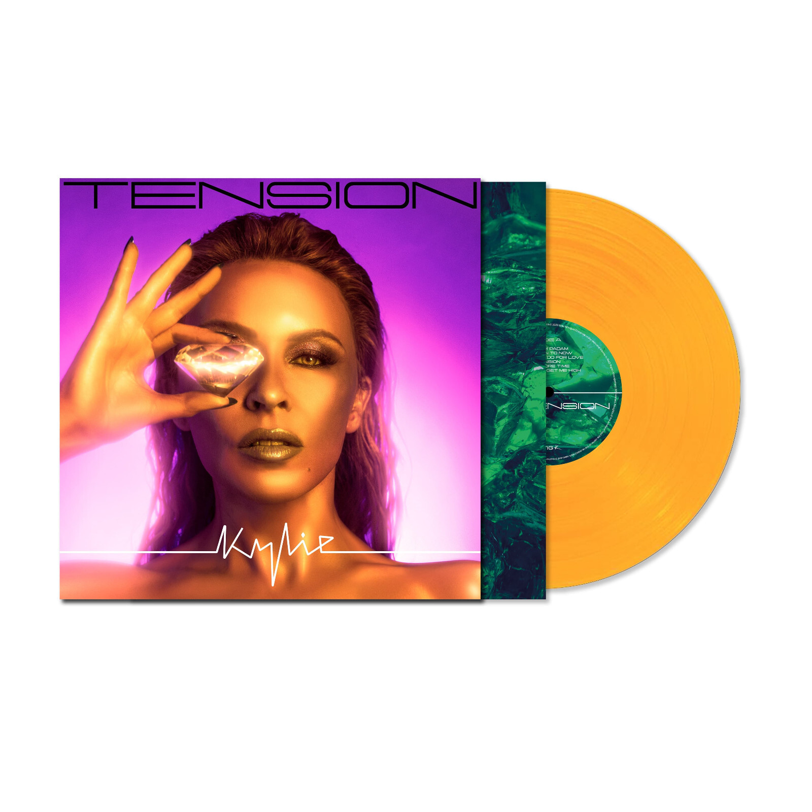 Kylie Minogue Tension Colored Orange Vinyl LP New And Sealed