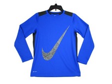 Nike Dri-Fit Training Long Sleeve Shirt Youth Boys Sz L Quick Dry Lightweight
