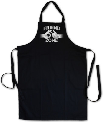 Friend Zone I Grillschürze Kochschürze Hand Heart Thumps Hearts Friendzone Fun