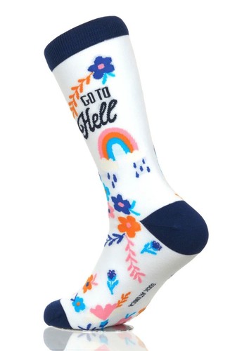 NEW 'GO TO HELL' SOCKS FROM SOCK ATOMICA-UNISEX-TURKISH COTTON