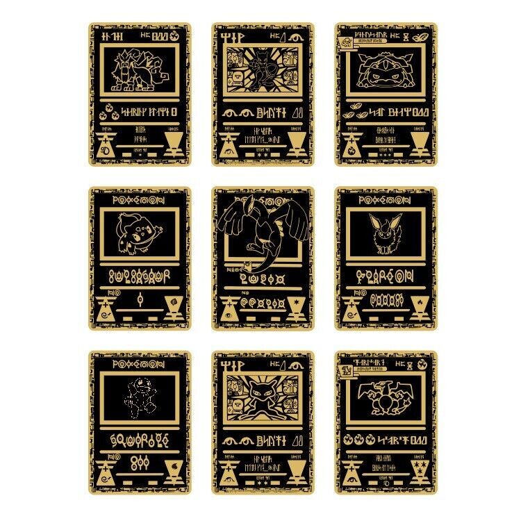 Black gold Ancient Mew Metal Colored Pokemon Card | Collector's Edition