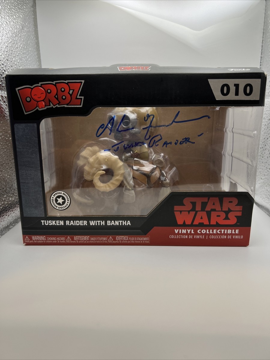 Funko Dorbz Tusken Raider Bantha #10 Star Wars signed Alan