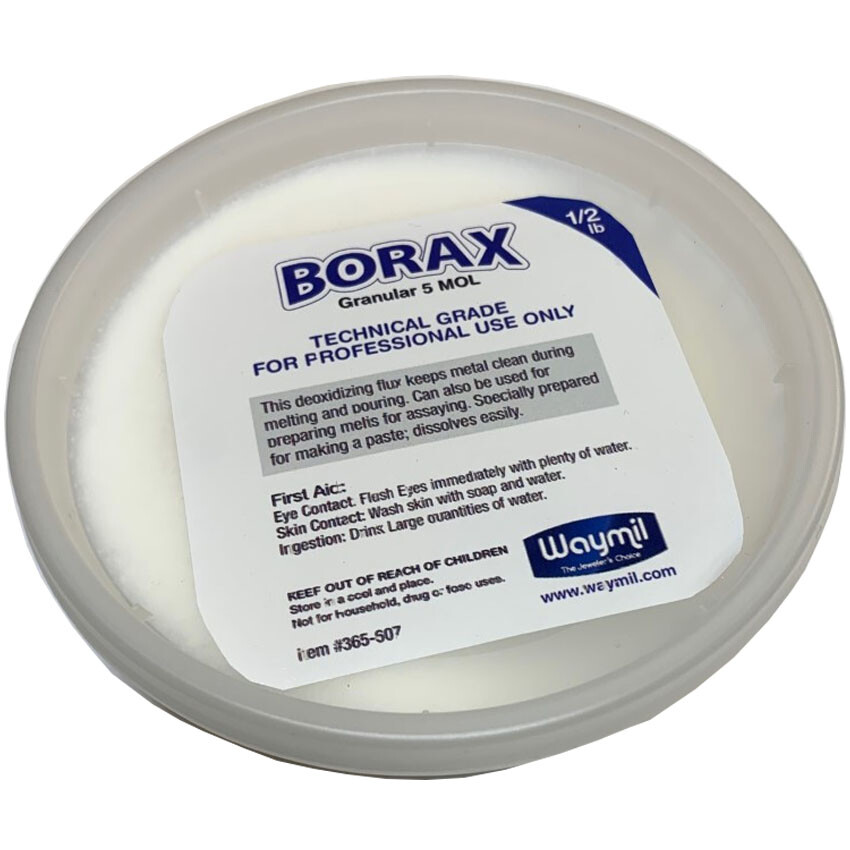 Borax Flux 1/2 Pound Bag 8oz Melting Gold Silver Crucible Glaze Jewelry