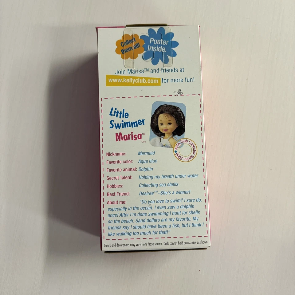 Little Swimmer Marisa Kelly Club Doll & Kelly Club Poster 1999 New 24600 NIB - Image 2 of 2