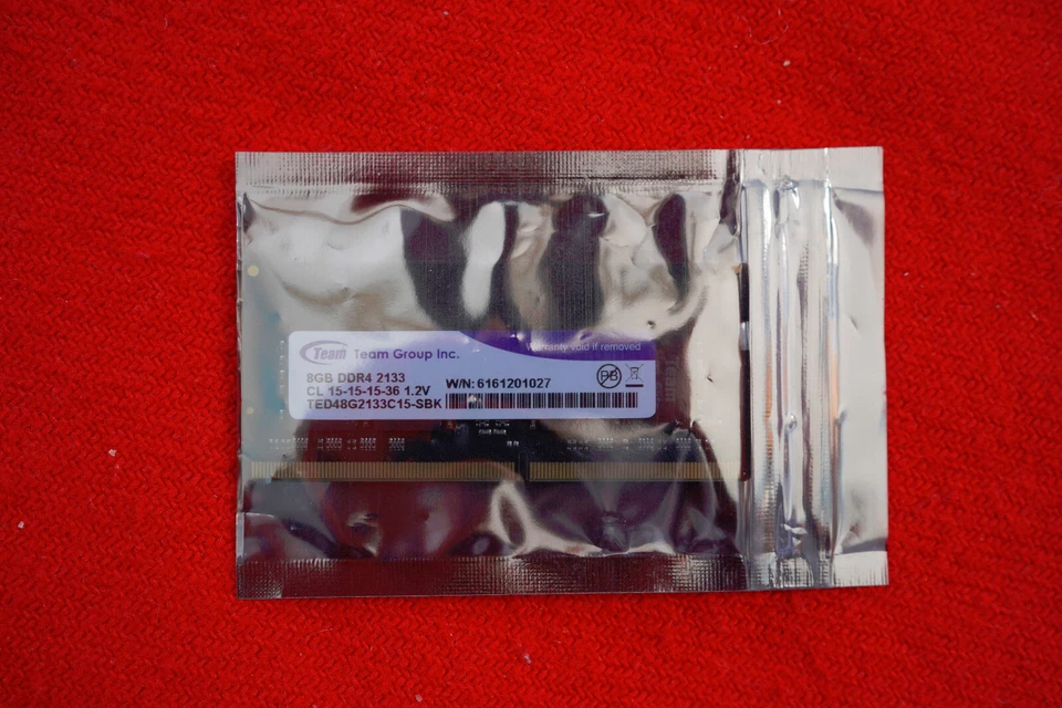 TED48G2133C15-SBK Genuine TEAMGROUP Laptop Memory 8GB DDR4 2133 CL 15-15-15-36 - Image 2 of 3