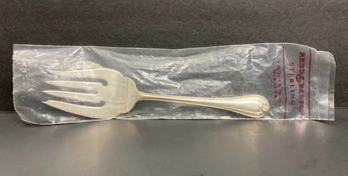 NIP Woodwind by Reed and Barton Sterling Silver COLD MEAT FORK 8 1/2" Serving